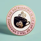 Брошь с эмалью Smashing The Patriarchy My Cup Of Tea