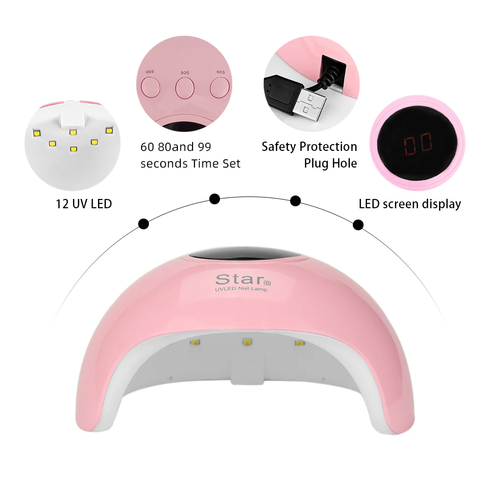 УФ лампа для сушки гель лака 18 Вт|Сушилки ногтей| |