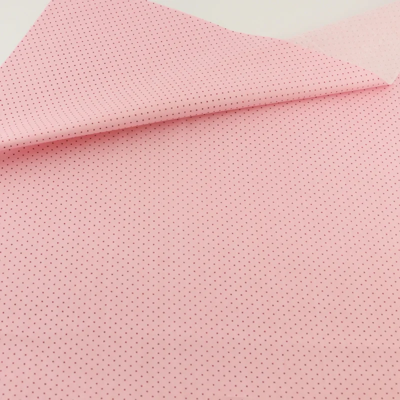 Розовая Милая хлопчатобумажная ткань в горошек Teramila для шитья домашний текстиль