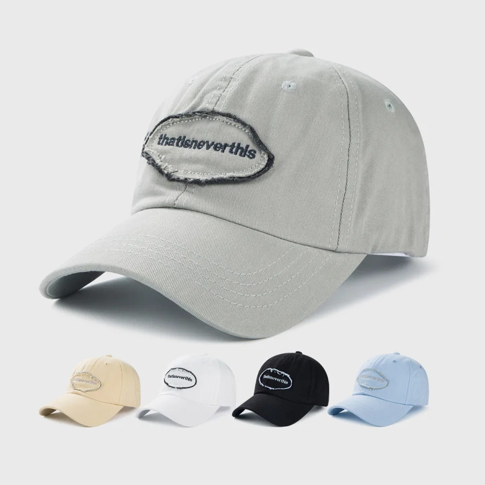 

Washed Old Patch Embroidery Hat Male Hip-hop Personality Cotton Baseball Cap Female Outdoor Sunshade Cap