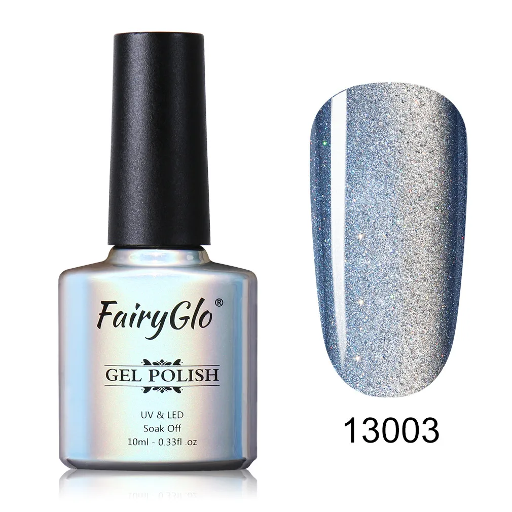 13003 FairyGlo 10ml 5D Wide Line Cat Eye UV Gel Polish Chameleon Cat's Eyes Nail Gel Polish Magentic Nail Gel Varnish Enamel Lacquer - Цвет: 13003