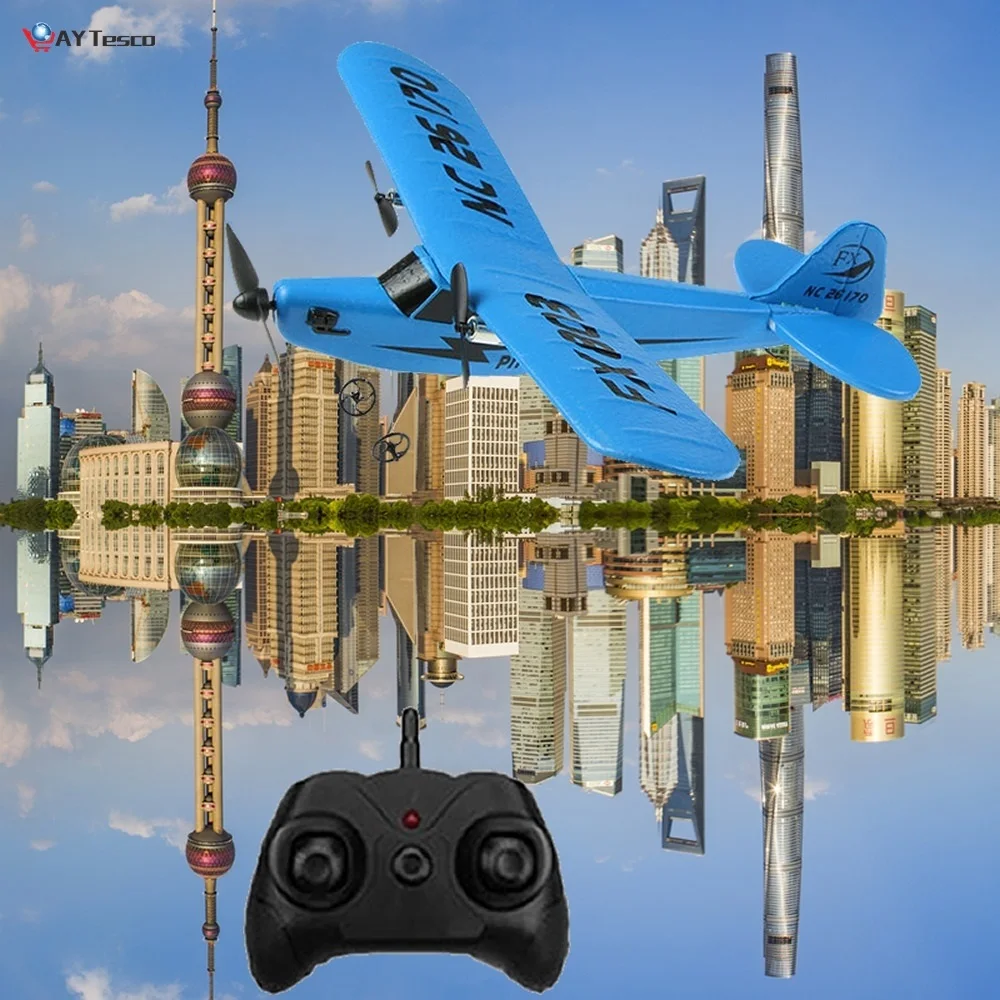 

RC Electric Airplane Remote Control Plane Kit EPP Foam 2.4G Controller 150 Meters Flying Distance Aircraft Global Hot Toy