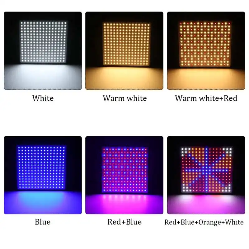 

225LED Grow light 1500W Ultrathin Full Spectrum for Indoor Greenhouse grow tent plants 6 lighting color light Veg Bloom mode