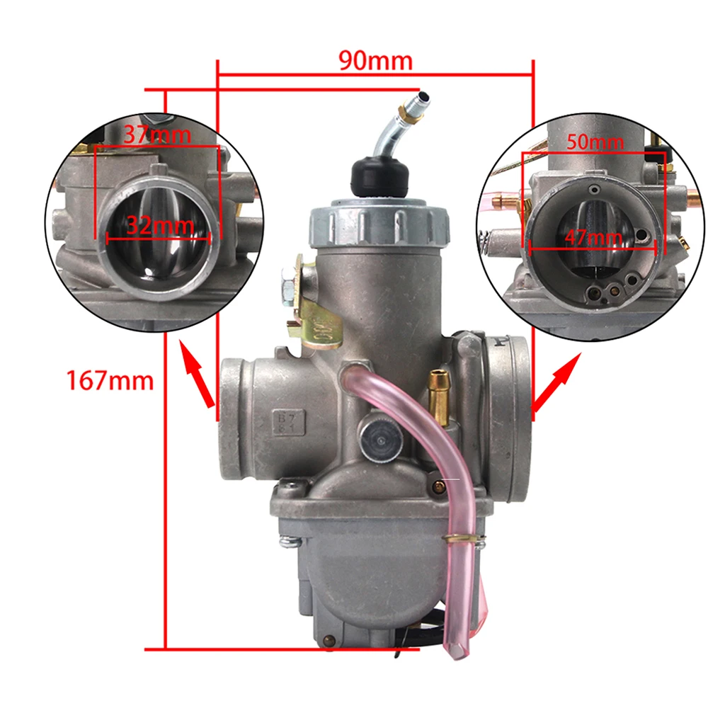 Sclmotos-Mikuni Карбюратор круглый слайд VM серии VM28 32 мм ручной демпфер Carb 2 T/4 T двигатель для Yamaha ATV мотокросса эндуро