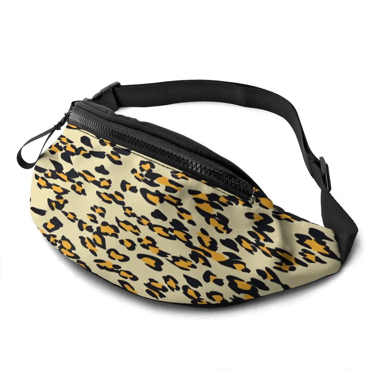 

Fanny Pack for Men Women Fashion Leopard Pattern Large Hiking Waist Bag Pack with Adjustable Strap Carrying All Phones