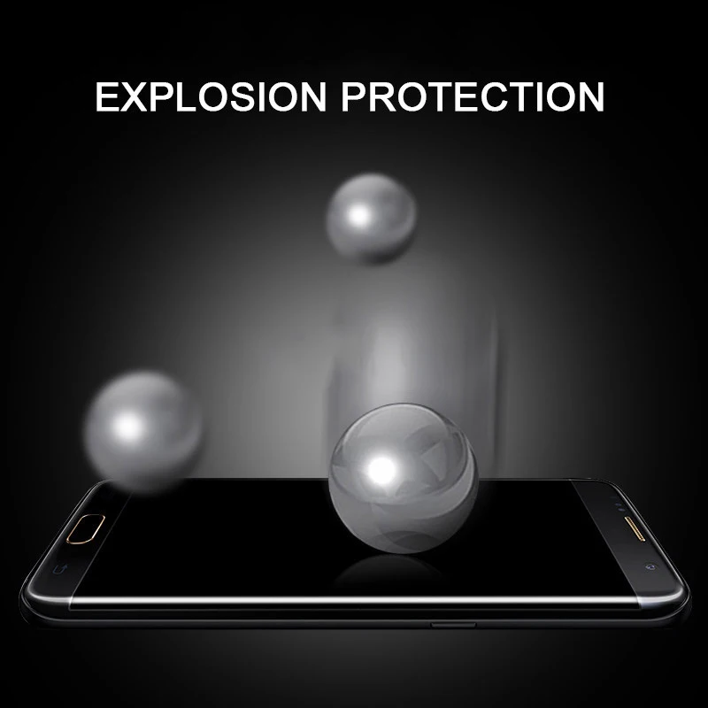Не полное закаленное стекло для samsung S8 S8plus 9H 2.5D протектор экрана S3 S4 S5 S6 S7 S4mini