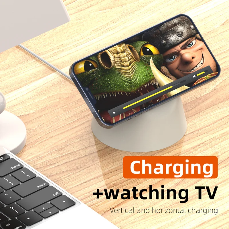 

Magnetic Wireless Phone Charger Holder Bracket For iPhone 12 Mini 12 Pro Max Magnetic Wireless Fast Charging Stand Phone Holder