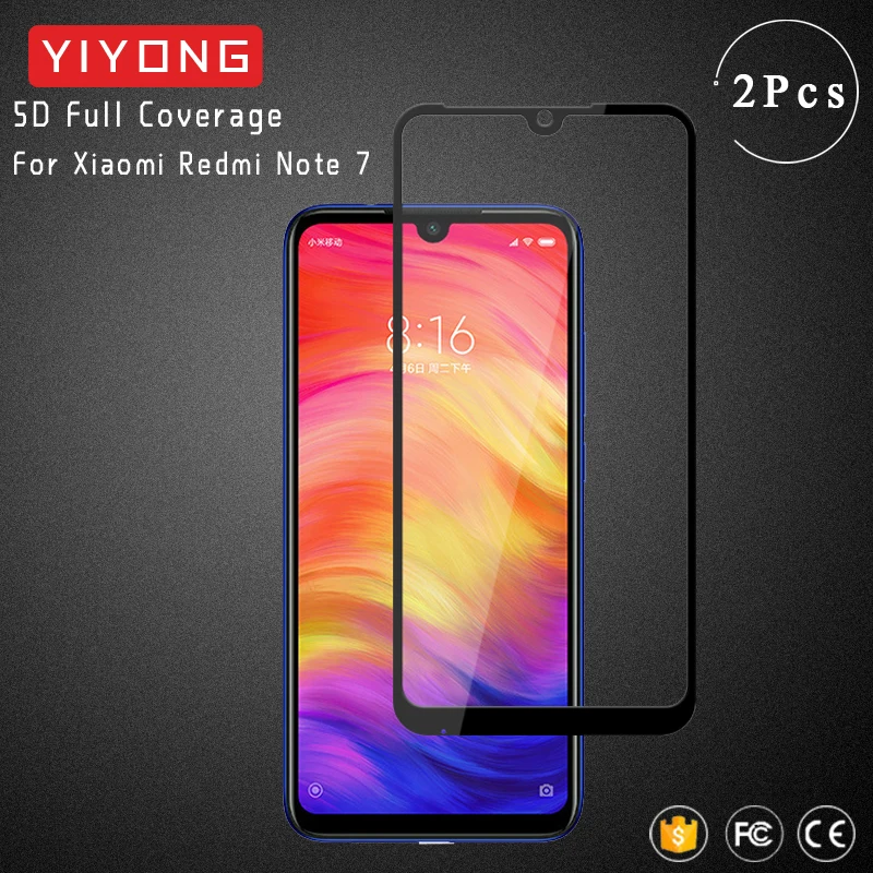 Стекло YIYONG 9D с полным покрытием для Xiaomi Redmi Note 7 6 5 8 8T закаленное стекло защиты