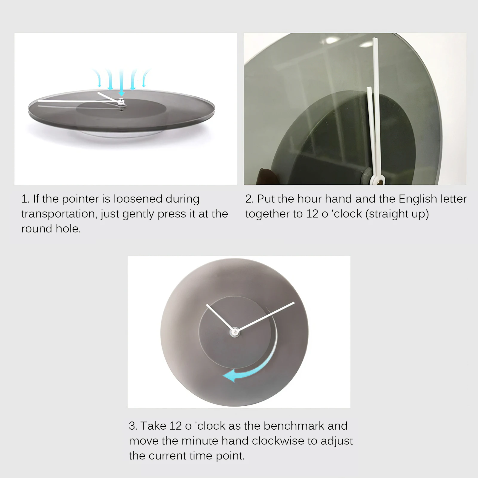 

Silent Clock Mechanism Quartz Wall Clocks Movement Silver Pointers Gradient color fashionable