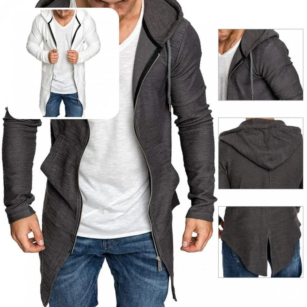 

Casual Durable Male Hoodie Cardigan Jacket Easy Care Men Hoodies Comfortable for Daily Wear