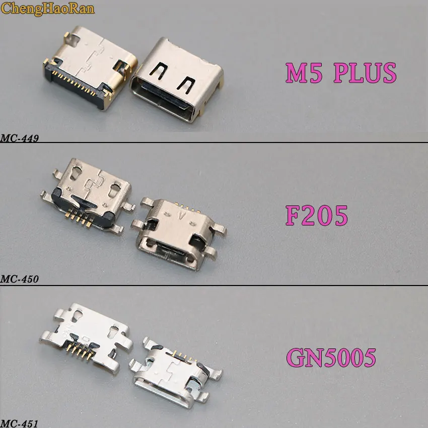 Micro USB разъем ChengHaoRan для зарядки и передачи данных сотового телефона Тип c Gionee S6 S7 S8