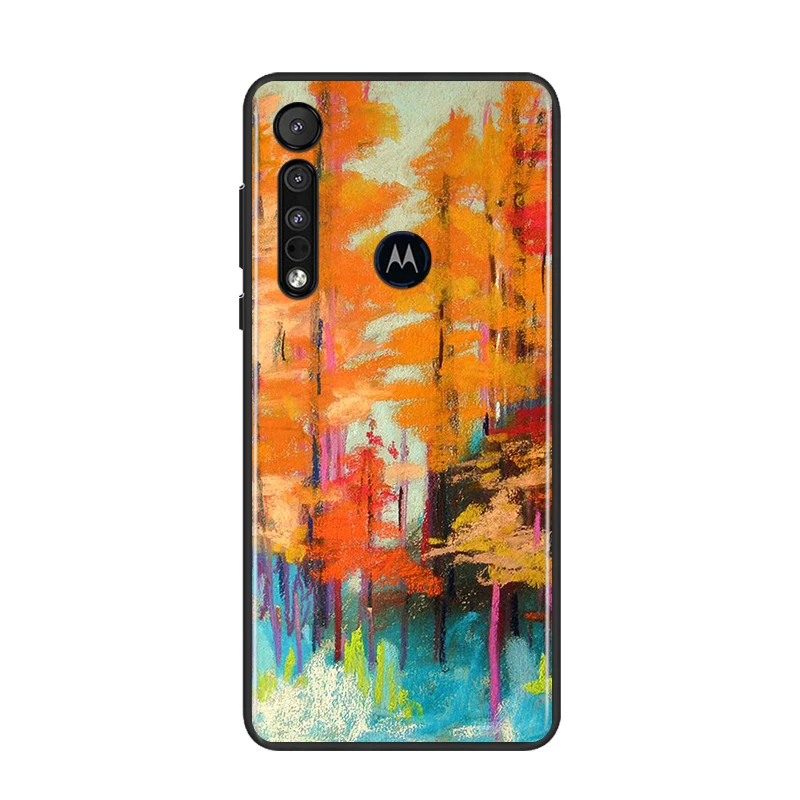 

Van Gogh Plum Blossom for Motorola G9 G8 G Edge One E7 E6 Power Lite Marco Hyper Fusion Plus Play Black Phone Case