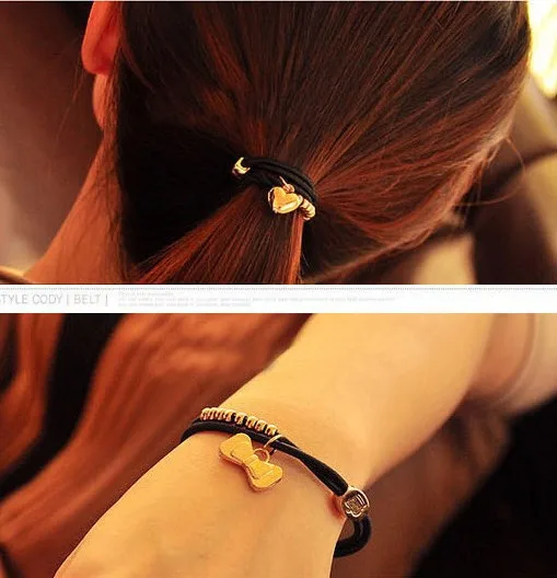 Женский браслет с розой сердцем слоном лисой ключом медведем цветком