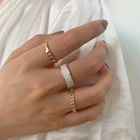 В Стиле Хип-хопRock Metal в виде геометрических фигур круговой кольцо открытые указательный палец аксессуары в стиле панк с пряжкой на совместные хвостовые кольцо для женщин, ювелирные изделия в качестве подарка