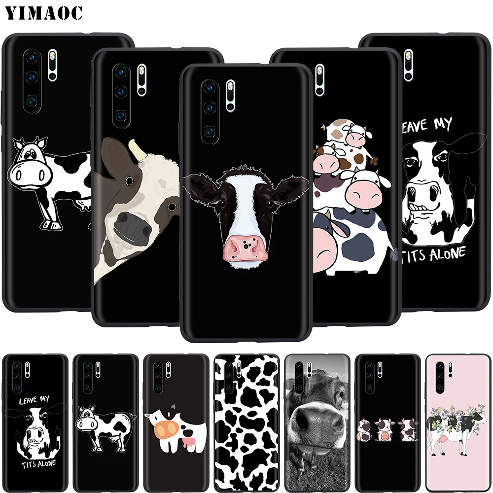 YIMAOC милый силиконовый чехол с животными корова для Huawei Mate 10 P8 P9 P10 P20 Lite Pro P Y7 Y9 Smart