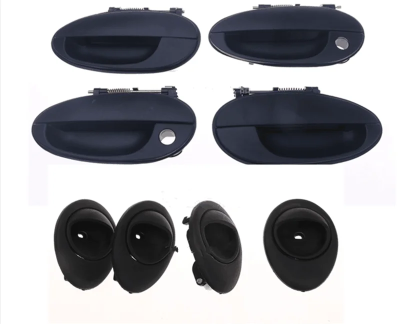 4 шт. новые наружные дверные ручки для Chevy CHEVROLET AVEO/DAEWOO KALOS 2003-2006 96541631, 96541632, 96583052, 96583053