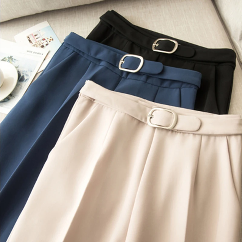 Стильные белые женские брюки повседневные брюки-карандаш с поясом элегантные