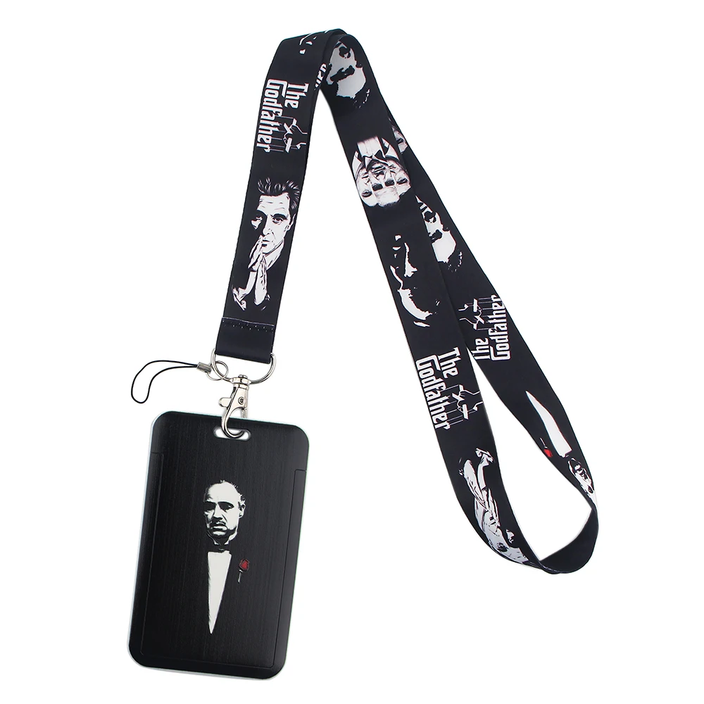 

YA212 Godfather Movie Lanyard Neck Strap Rope For Mobile Cell Phone ID Card Badge Holder With Keychain Keyring Gift