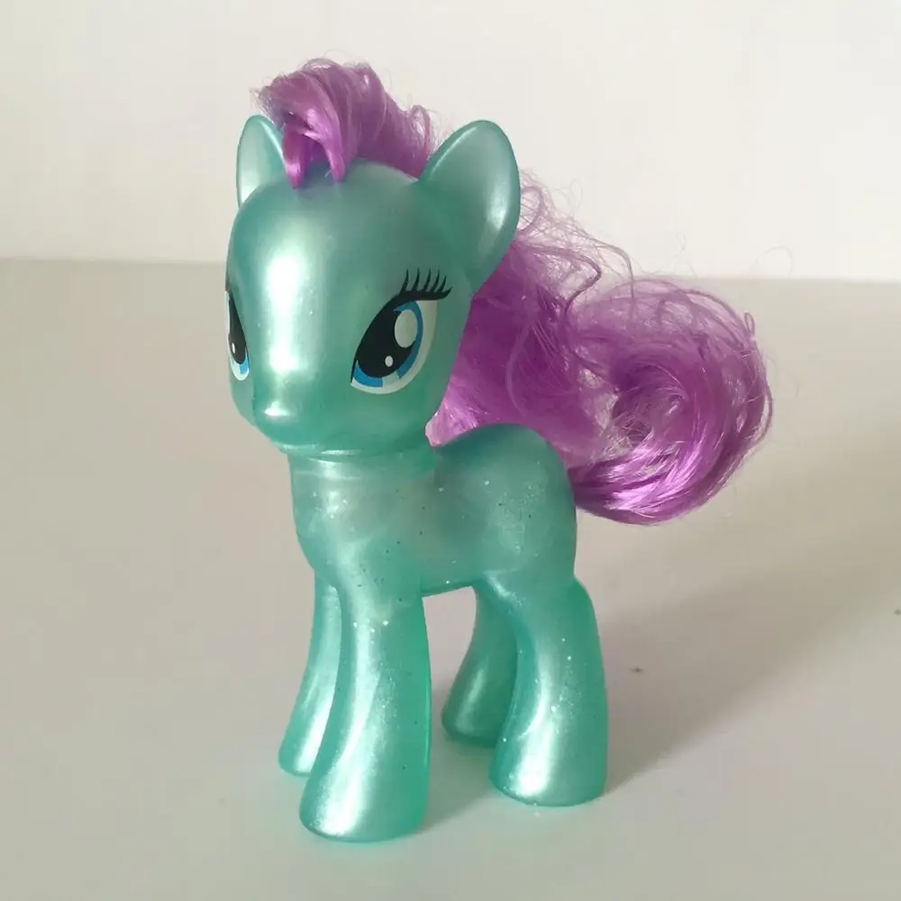 8 см милая девочка пони из ПВХ с гривой кристалл сапфир Joy маленькие фигурки