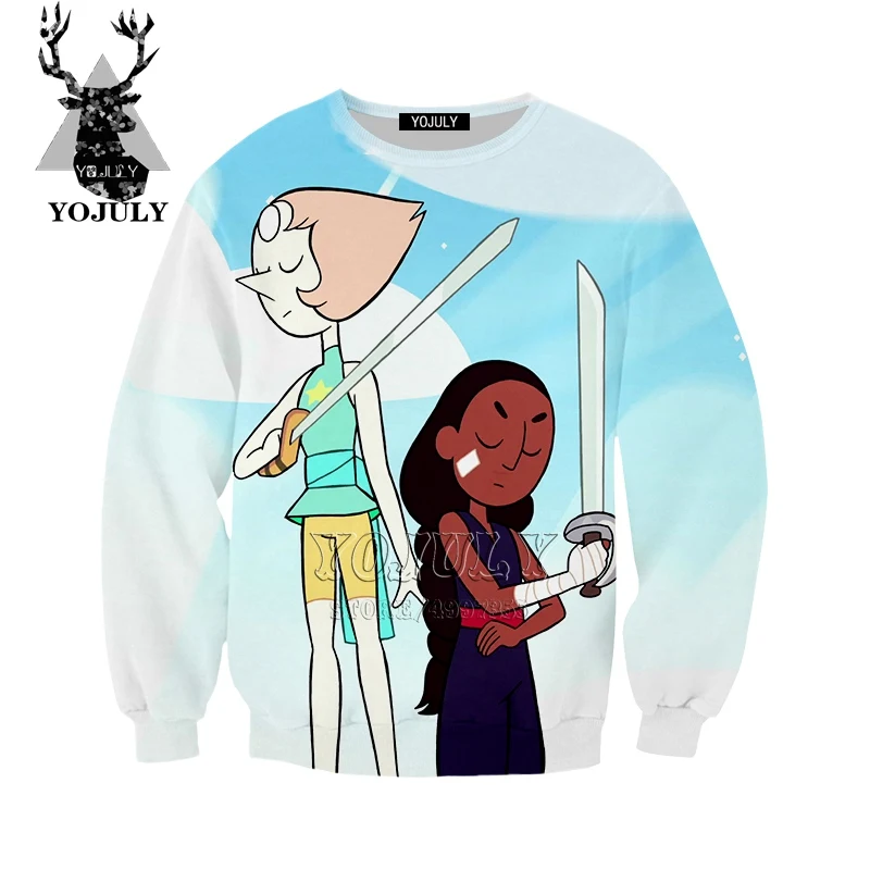 10 YOJULY Steven Universe styles/толстовка с 3D принтом Одежда для больших детей модные топы для девочек и подростков, детская одежда SW94 - Цвет: 10