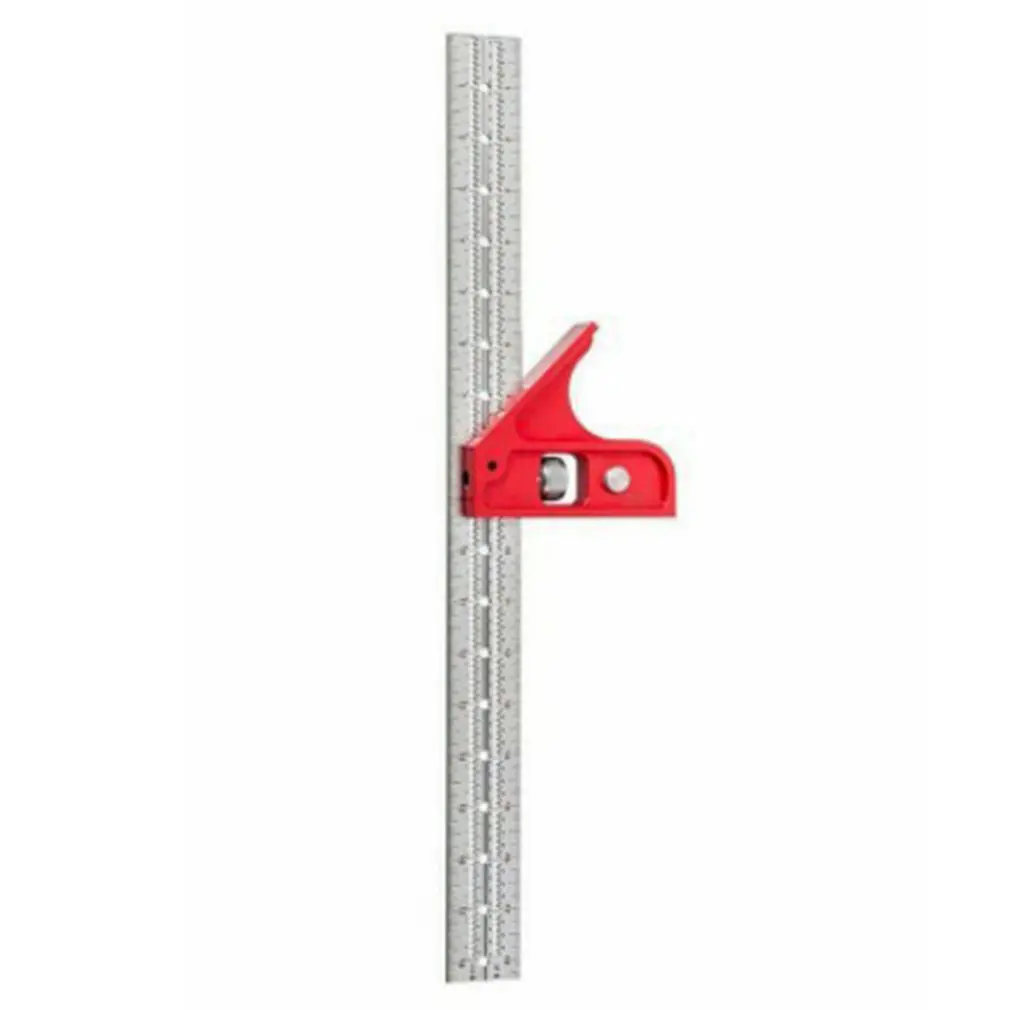 

45-degree Woodworking Gauge Measuring Ruler Scale Stainless Steel Multi-directional Measurement Ruler