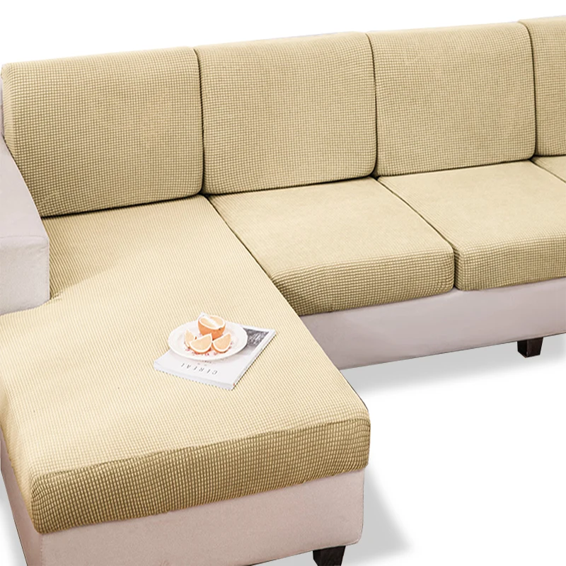 

W65-90CM Elastic Sofa Covers for Living Room Bedroom All-inclusive Knitted Fabric Anti-dust Fondas Sofas Slipcover Pillowcase