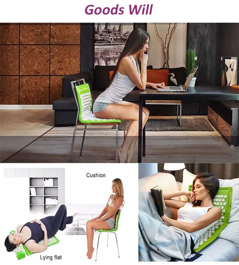 Массажер подушки Лотос акупрессурный Мат Подушка коврики для йоги кровать