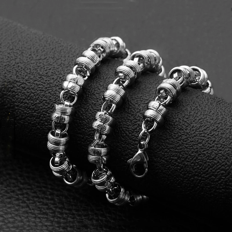 Модная стальная цветная Мужская цепочка простая популярная дикая для свитера