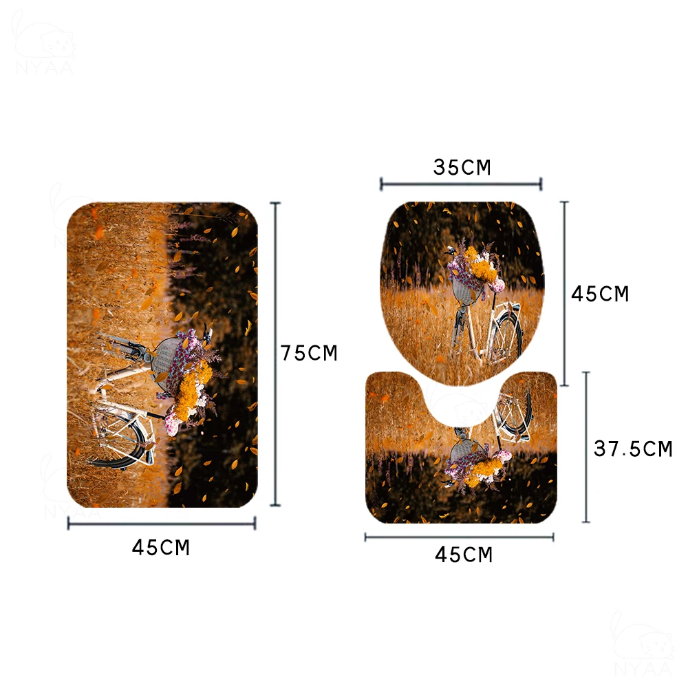 Занавеска для ванной из полиэстера с крючком деревянными досками | Дом и сад