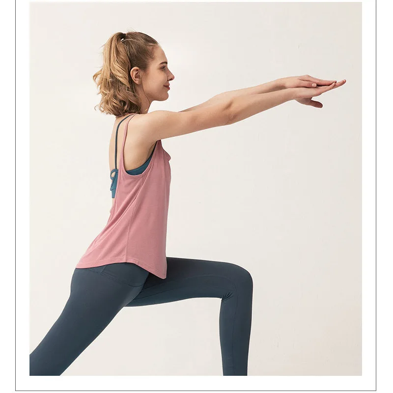 

Large U-Shaped Sling Yoga T-shirt Fitness Sports Running Clothes