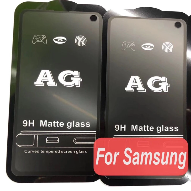 

10pcs AG Matte Premium Curved Tempered Glass For Samsung Galaxy S10 E A90 A70 A60 A50 A40 A30 A20 M20 M10 Screen Protector