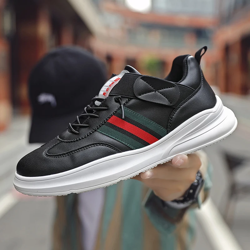 Повседневная мужская обувь кожаные кроссовки мужские удобные спортивные для