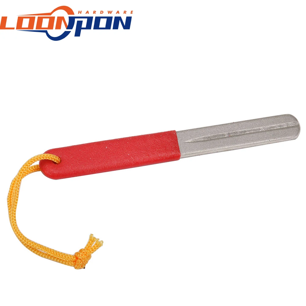 Двойной зернистый Алмазный рыболовный крючок с 2 боковыми канавками точилка для