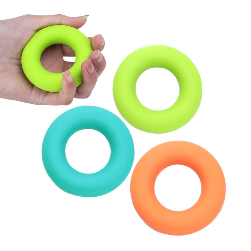 YOUGLE 3 шт. O-образная силиконовая ручка-держатель для пальцев тренировочное кольцо