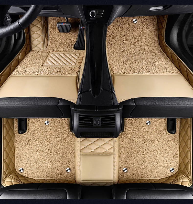 Автомобильный коврик для Volkswagen vw tiguan golf mk7 7 4 6 gti touareg passat b7 автомобильные аксессуары кожаный коврик