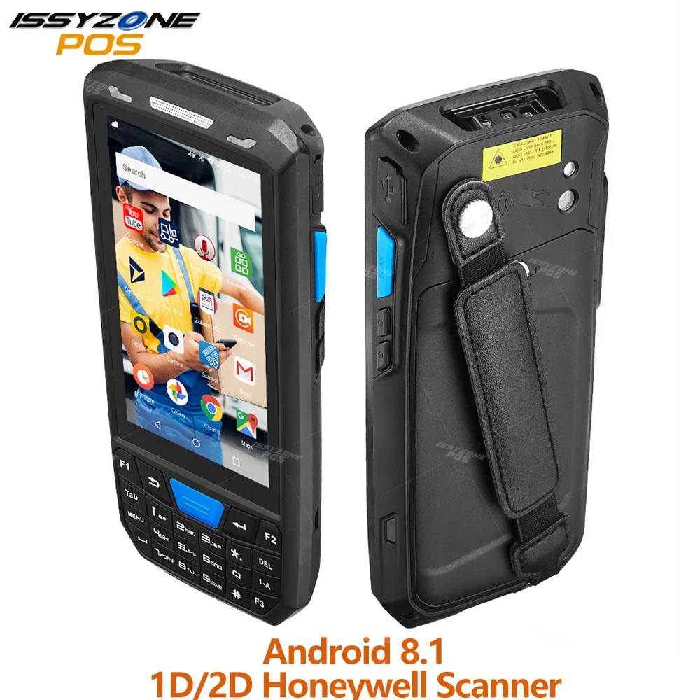 ISSYZONEPOS карманный компьютер 1D 2D POS терминал сканер Android 8 1 Беспроводной 4G система