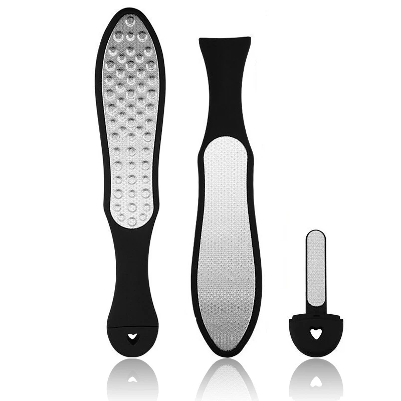

1pc Pro Dual Sided Foot File Heel Grater For The Feet Pedicure Rasp Remover Luxury Stainless Steel Scrub Manicure Nail Tools