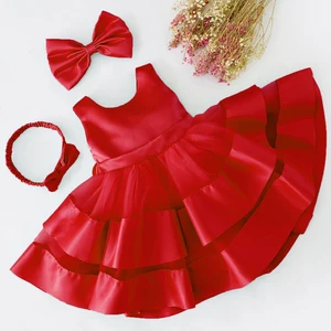 Платье принцессы LZH для маленьких девочек, платье для новорожденных на 1-й день рождения, платье для девочек с цветами, свадебное платье, детское бальное платье