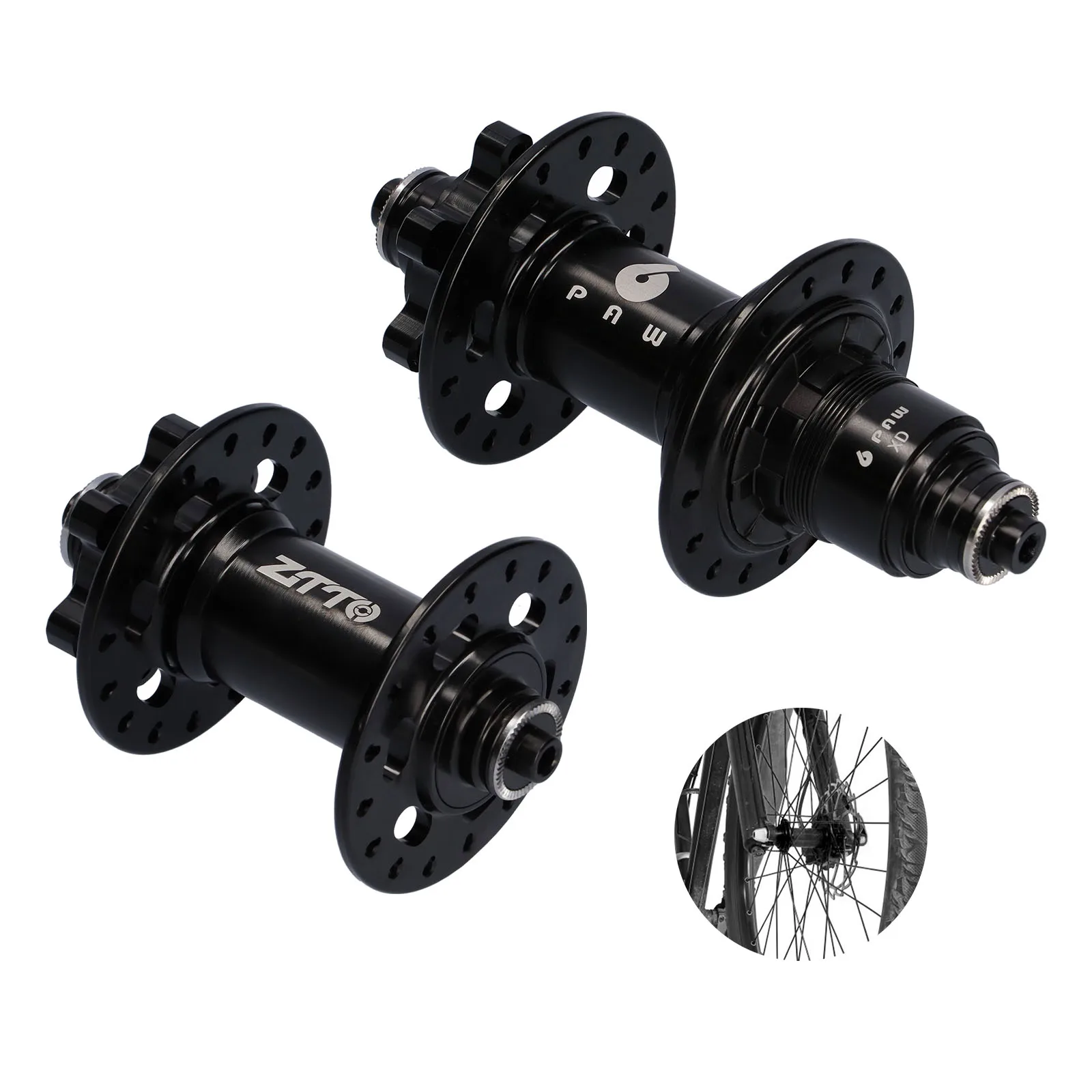 

Outdoor 6 Claws 8-11 Speed Disc Card Brake Bike Hub Bearing Bicycle Hubs 32 Holes 4 Bearings Aluminum Alloy Disc Hub Accessory