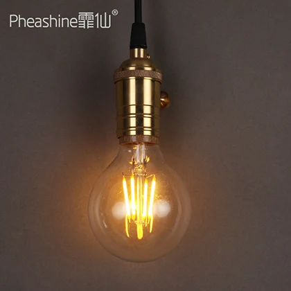 Ретро лампа Эдисона E27 спиральный интерфейс декоративная светодиодная