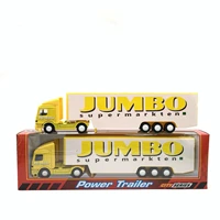 164 container transport truck alloy car model length 27cm