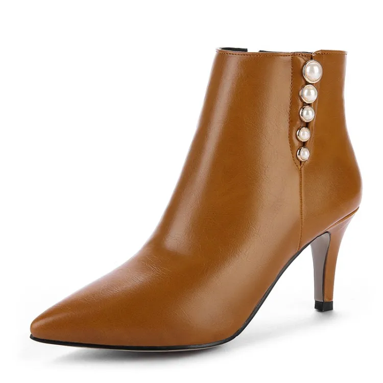 Модные невысокие сапоги большого размера в европейском и американском стиле с