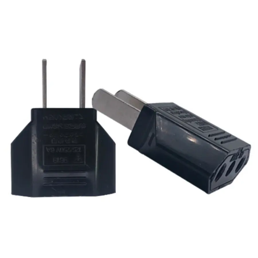 Переходник с вилкой европейского стандарта в США Канаду Японию 2 контакта макс. 250