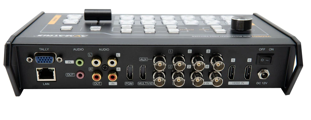 Avmatrix VS0601 коммутатор Mini 6 каналов 4 * SDI 2 HDMI входы мульти-формат видео с Т-бар Авто