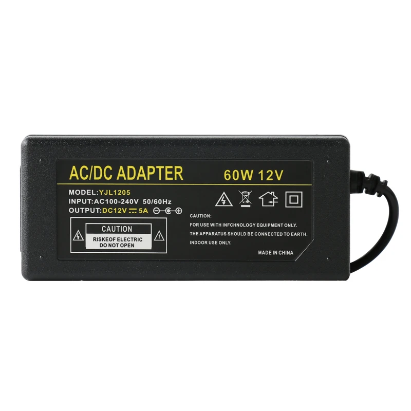 Зарядное устройство DC5525 с адаптером постоянного/переменного тока для ПК 50/60 Гц