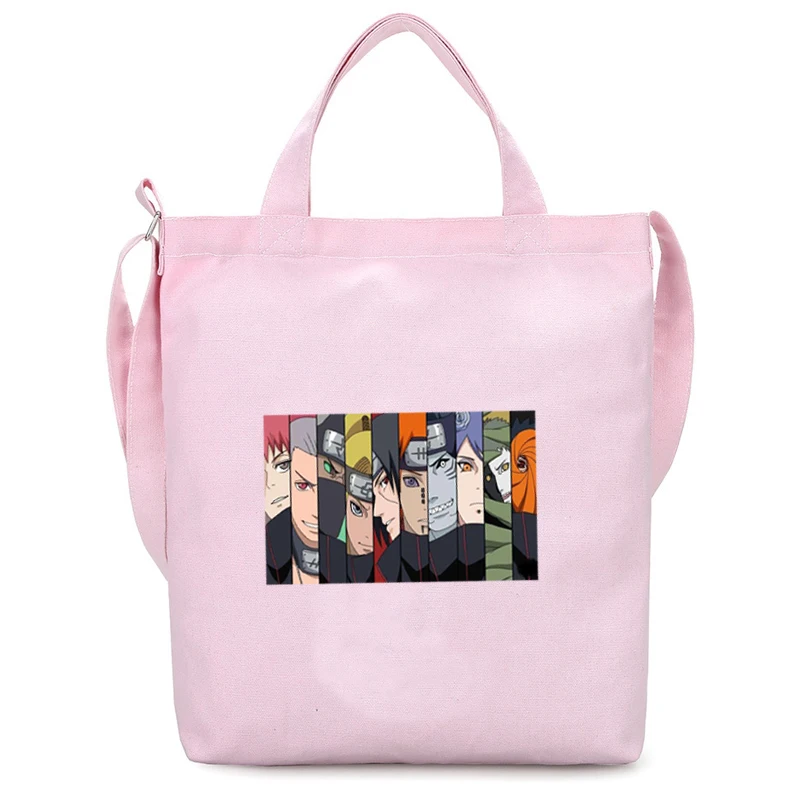 

Сумка для покупок из японского аниме, сумка для покупок для продуктов, сумка-тоут, Холщовая Сумка, тканая сумка через плечо, Женская вместите...