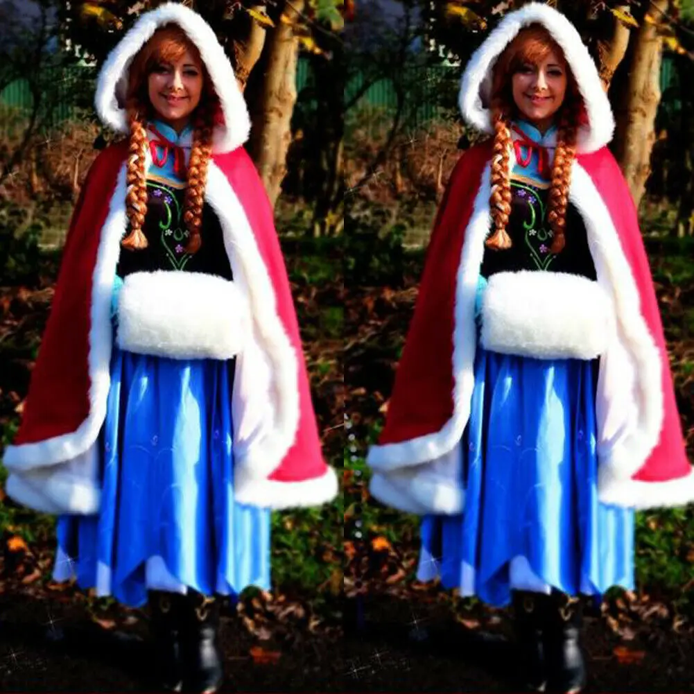 Новинка Брендовые женские кейпы для взрослых и детей Рождество Санта Клаус