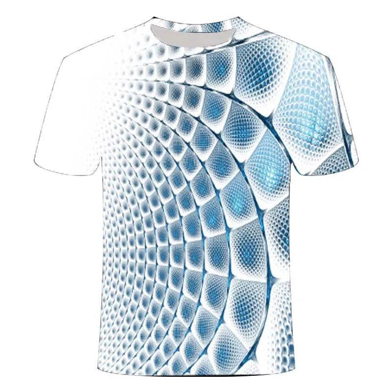 Мужская и женская футболка с трехмерным принтом модная летняя повседневная