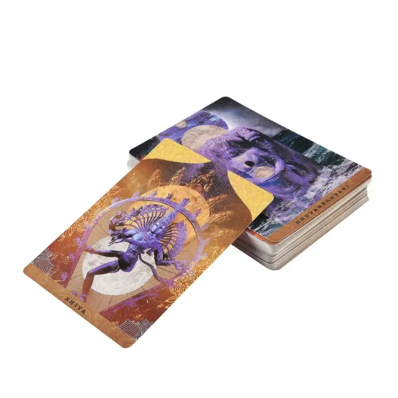 

A Yogic Path Oracle Deck and Guidebook 54 Cards Tarot Game Toy Party Board Game 62KF