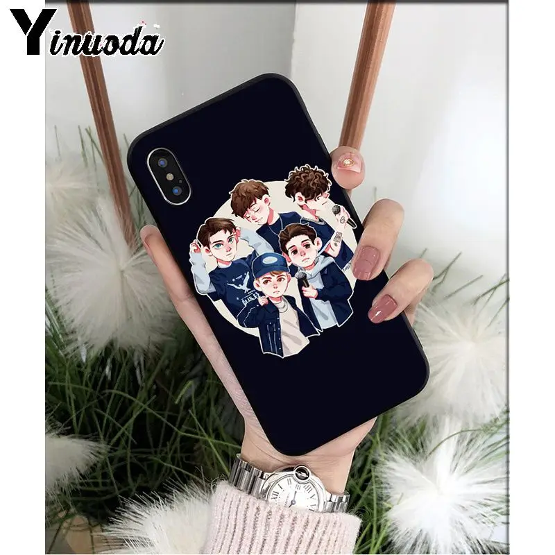Yinuoda Why't we TPU Мягкий силиконовый черный чехол для телефона Apple iPhone 8 7 6 6S Plus X XS MAX 5 5S